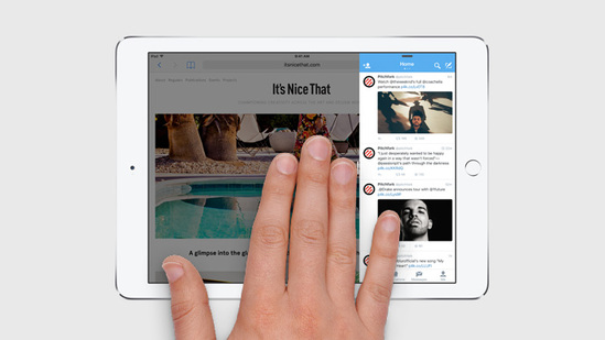 iOS 9在iPad上可实现分屏功能