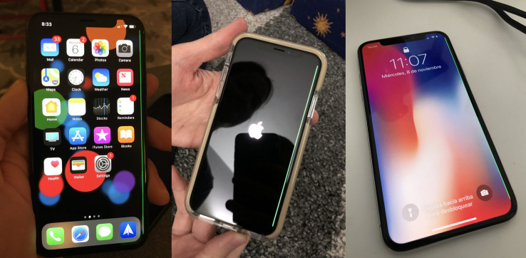 iPhone X屏幕上出现神秘“死亡绿线”